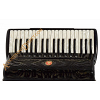 Paolo Soprani Super Paolo 37 key 96 bass 4 voice piano accordion, musette tuned cassotto & hand made reeds.  Sound expansion options.